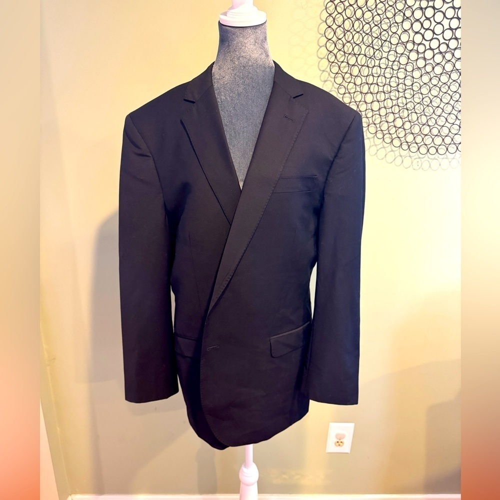 Brooks Brothers Explorer Black Blazer Madison Fit - 44R